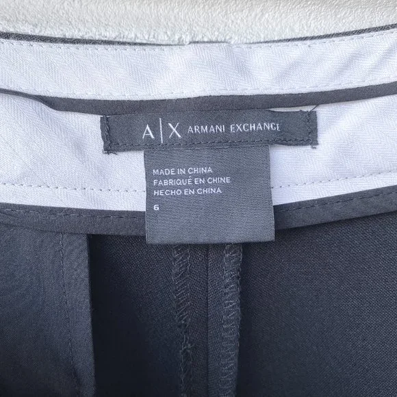 Armani Exchange | Black Skinny Suit Pants - Picture 7 of 7